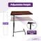 Proheal Medical Overbed Table, Wheels & Adjustable Height - Mahogany Over Bed Table for Home or Hospital PH-16212H - alternate 5